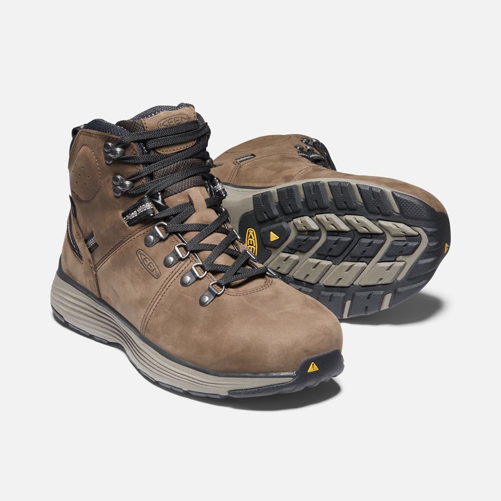 Botte de Travail Keen Homme Marron | Manchester 6\" Wp (Aluminum Toe) | QCGKY-5278